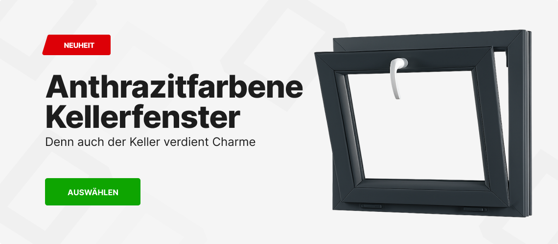 Anthrazitfarbene Kellerfenster auf Lager Anthrazitfarbene Kellerfenster auf Lager