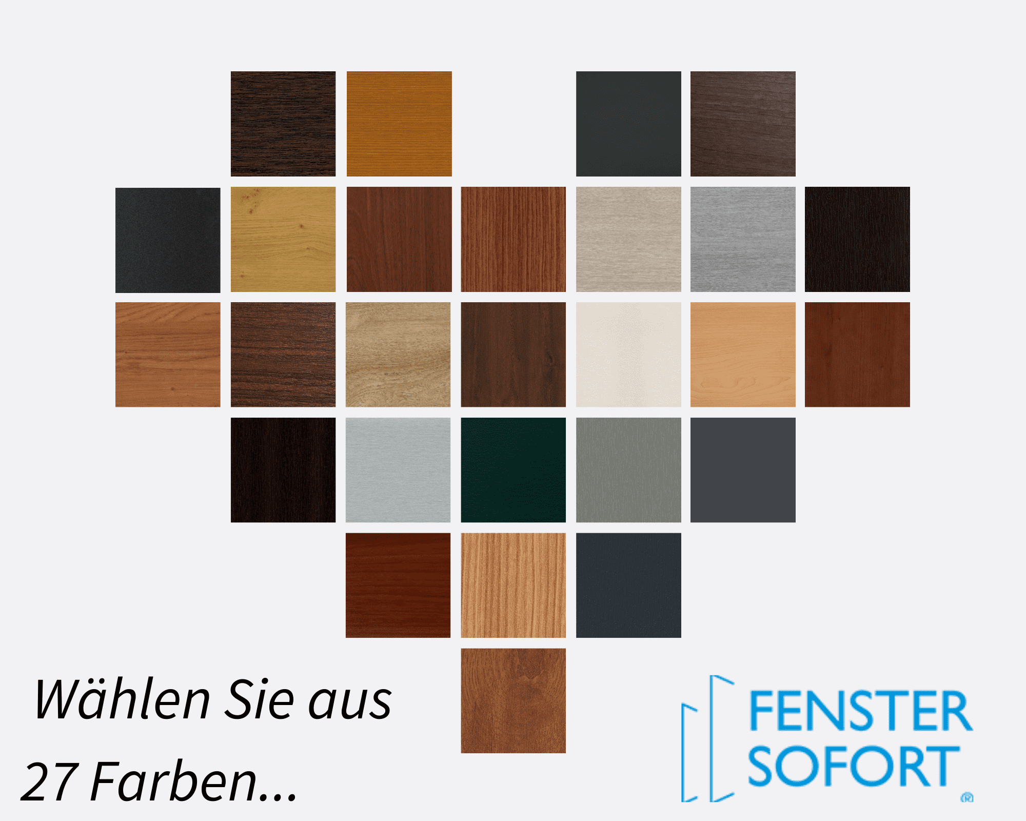 Wählen Sie aus 27 Farben – bis zum 30. Juni ohne Aufpreis