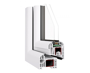Moderne Profile von Kunststoff-Fenstern