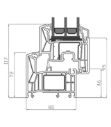 Profildiagramm Rehau Synego MD