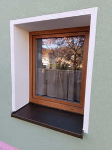 Aluminium-Fensterbank in Bronze