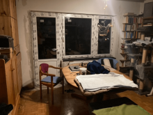 Balkonkonstruktion – Blick vom Innenraum