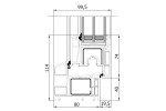 2-flügeliges Kunststoffstulpenfenster REHAU Smartline+ 1450 x 1100