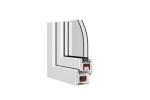 1-flügeliges Dreh-Kipp-Kunststofffenster REHAU Smartline+, links 1100 x 1400