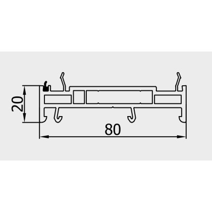 Verbreiterungsprofil 20mm weiß für die REHAU Smartline+ Fenster