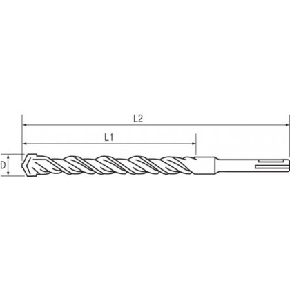 Schlagbohrer für den Beton 6.5 x 260 SDS+