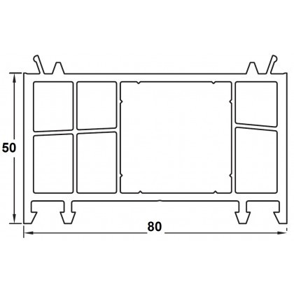 Verbreiterungsprofil 50mm weiß für die PREMIUM Fenster