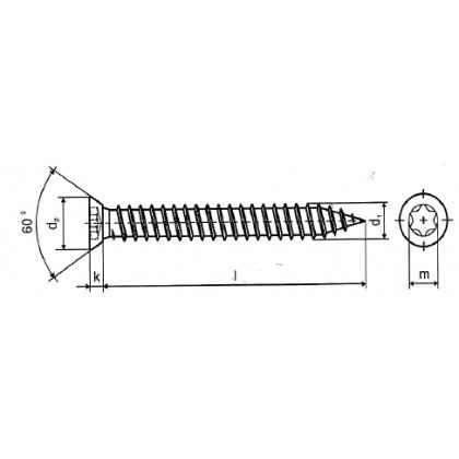 Fensterrahmenschraube 7,5 x 92mm