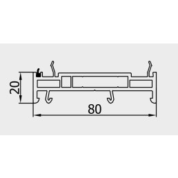 Verbreiterungsprofil 20mm weiß für die REHAU Smartline+ Fenster