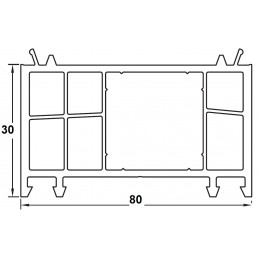 Verbreiterungsprofil 30mm weiß für die PREMIUM Fenster